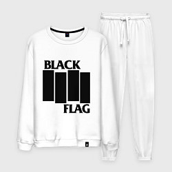 Костюм хлопковый мужской BLACK FLAG, цвет: белый