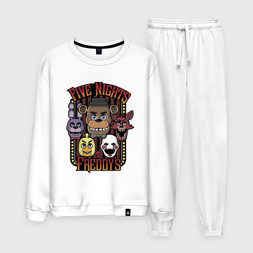 Мужской костюм FIVE NIGHTS AT FREDDYS / Белый – фото 1