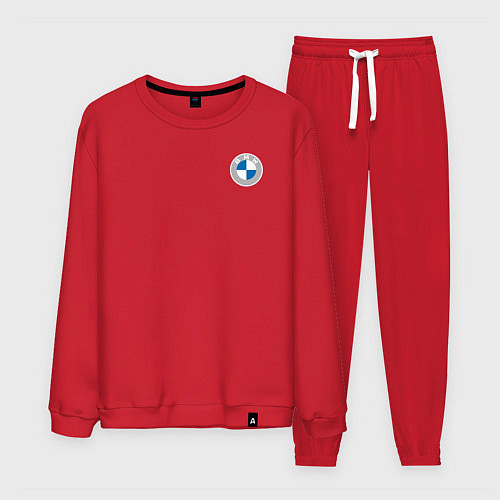 Мужской костюм BMW LOGO 2020 / Красный – фото 1