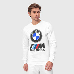 Костюм хлопковый мужской BMW BOSS, цвет: белый — фото 2