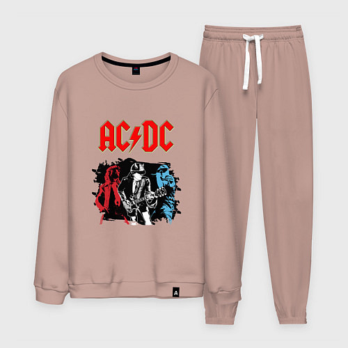 Мужской костюм ACDC / Пыльно-розовый – фото 1