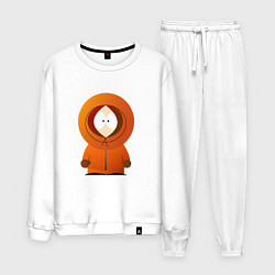 Костюм хлопковый мужской ЮЖНЫЙ ПАРК, цвет: белый