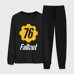 Костюм хлопковый мужской FALLOUT76, цвет: черный