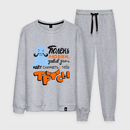 Мужской костюм Тюлень любви идёт / Меланж – фото 1