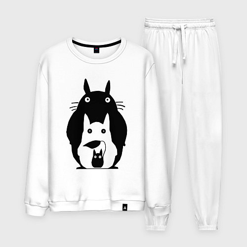 Мужской костюм Тоторо / Белый – фото 1