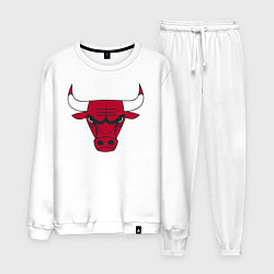 Костюм хлопковый мужской Chicago Bulls, цвет: белый