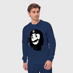 Костюм хлопковый мужской Che Mario, цвет: тёмно-синий — фото 2