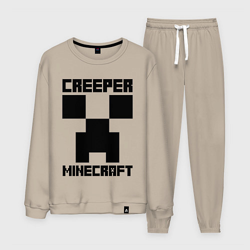 Мужской костюм MINECRAFT CREEPER / Миндальный – фото 1