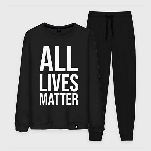 Мужской костюм ALL LIVES MATTER / Черный – фото 1