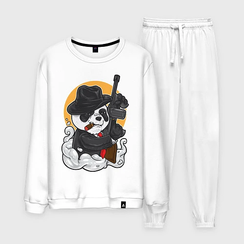 Мужской костюм Panda Gangster / Белый – фото 1