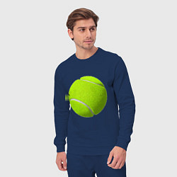 Костюм хлопковый мужской Теннис, цвет: тёмно-синий — фото 2