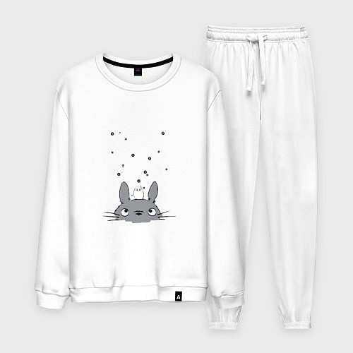 Мужской костюм Любопытный Тоторо и Сажа / Белый – фото 1