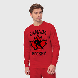Костюм хлопковый мужской Canada Hockey, цвет: красный — фото 2