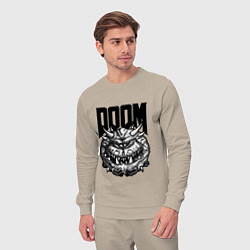 Костюм хлопковый мужской КАКОДЕМОН DOOM Z, цвет: миндальный — фото 2