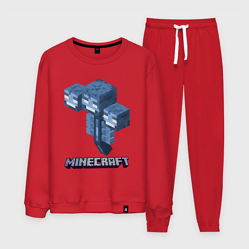 Мужской костюм Minecraft game / Красный – фото 1