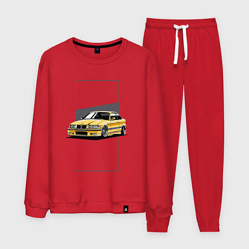 Мужской костюм BMW E36 / Красный – фото 1