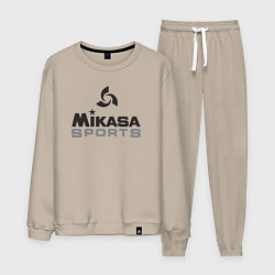 Костюм хлопковый мужской MIKASA SPORTS, цвет: миндальный