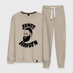 Костюм хлопковый мужской James Harden, цвет: миндальный