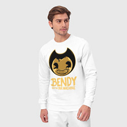 Костюм хлопковый мужской Bendy And The Ink Machine, цвет: белый — фото 2