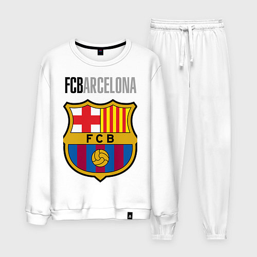 Мужской костюм Barcelona FC / Белый – фото 1
