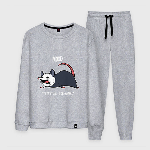 Мужской костюм Настроение: Кричать и лежать / Меланж – фото 1
