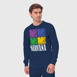 Костюм хлопковый мужской Nirvana, цвет: тёмно-синий — фото 2