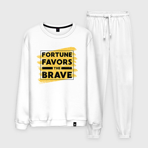 Мужской костюм Fortune favors the brave / Белый – фото 1