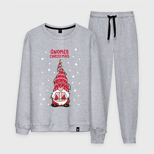 Мужской костюм Гном с подарком / Меланж – фото 1