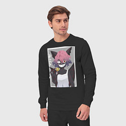 Костюм хлопковый мужской Глейпнир, цвет: черный — фото 2