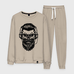 Костюм хлопковый мужской Hipster, цвет: миндальный