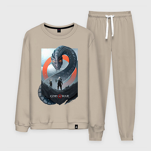 Мужской костюм Кратос и Атрей / Миндальный – фото 1