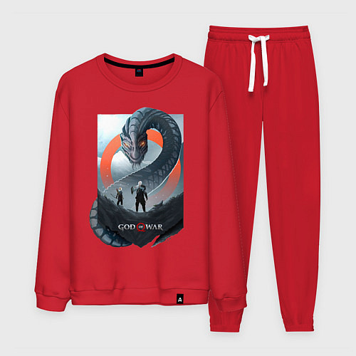 Мужской костюм Кратос и Атрей / Красный – фото 1