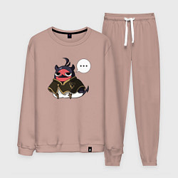 Костюм хлопковый мужской Nero bird, цвет: пыльно-розовый