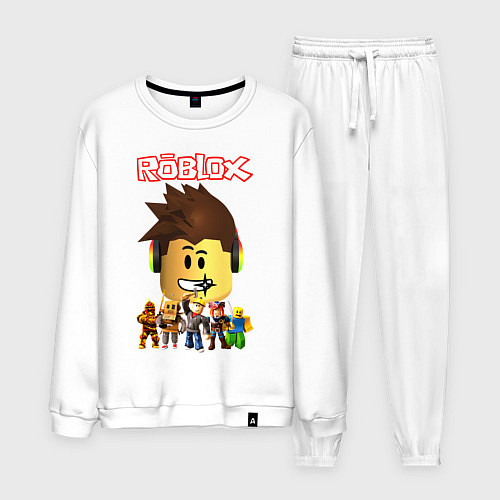 Мужской костюм ROBLOX / Белый – фото 1