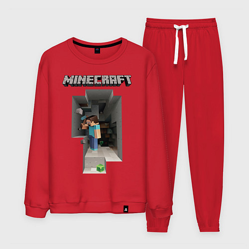 Мужской костюм Minecraft / Красный – фото 1