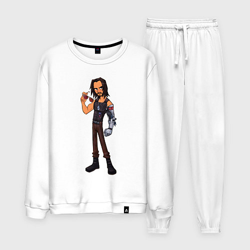 Мужской костюм Johnny Silverhand 03 / Белый – фото 1