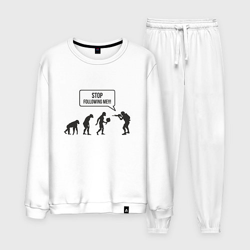 Мужской костюм CS GO спина Z / Белый – фото 1