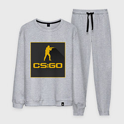 Костюм хлопковый мужской CS GO Z, цвет: меланж