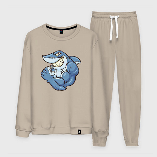 Мужской костюм Shark Fit / Миндальный – фото 1