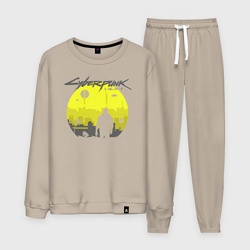 Мужской костюм Cyberpunk 2077 CITY / Миндальный – фото 1
