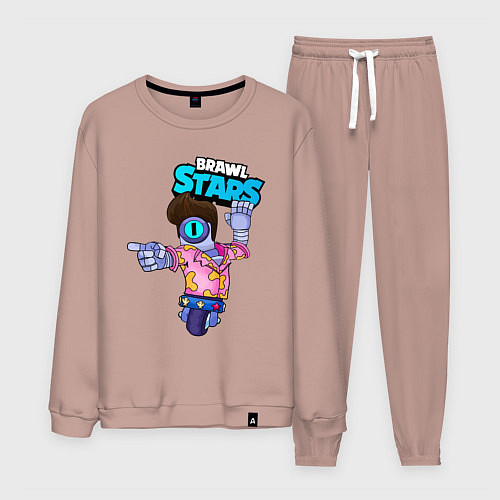 Мужской костюм STU СТУ Brawl Stars / Пыльно-розовый – фото 1