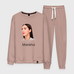 Костюм хлопковый мужской Манижа Manizha, цвет: пыльно-розовый