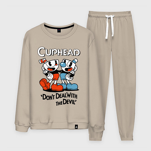 Мужской костюм Cuphead, Dont deal with devil / Миндальный – фото 1