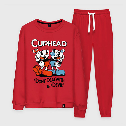 Мужской костюм Cuphead, Dont deal with devil / Красный – фото 1