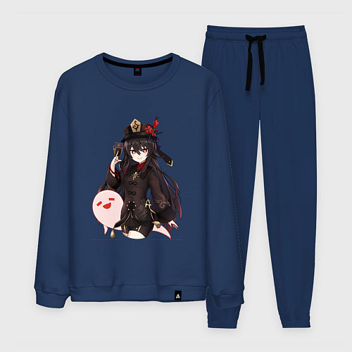 Мужской костюм Ху Тао / Тёмно-синий – фото 1