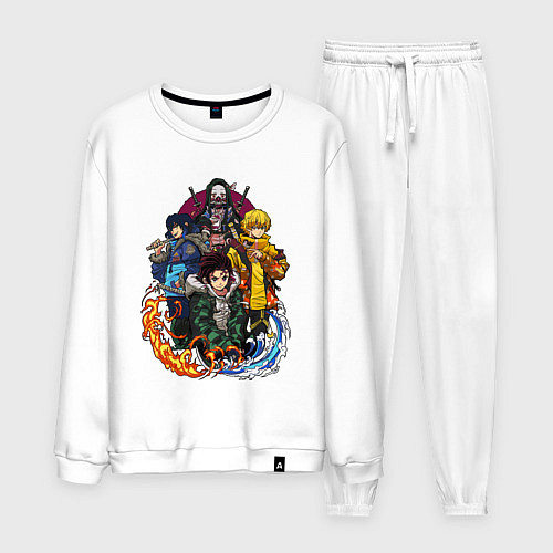 Мужской костюм КЛИНОК, РАССЕКАЮЩИЙ ДЕМОНОВ / Белый – фото 1