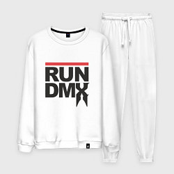 Костюм хлопковый мужской RUN DMX, цвет: белый
