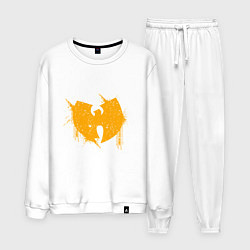 Костюм хлопковый мужской Wu-Tang Yellow, цвет: белый