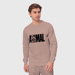 Костюм хлопковый мужской ANIMAL ЭНИМАЛ, цвет: пыльно-розовый — фото 2