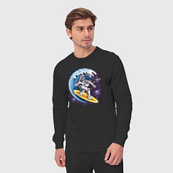 Костюм хлопковый мужской Космонавт Серфингист, цвет: черный — фото 2